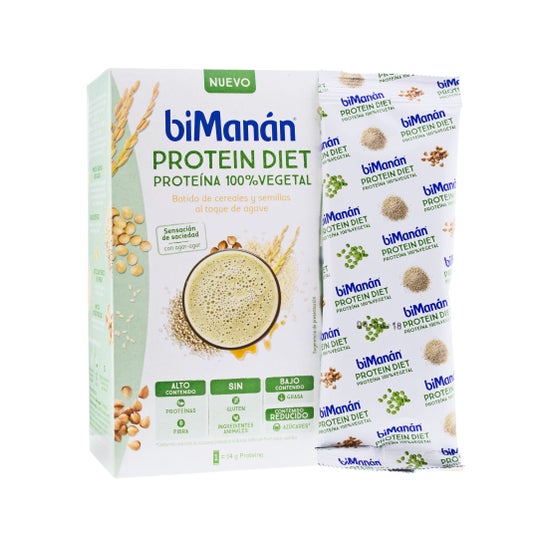 biManán Protein Diet Cereal et Seed shake au toucher d'Agave 5 sachets