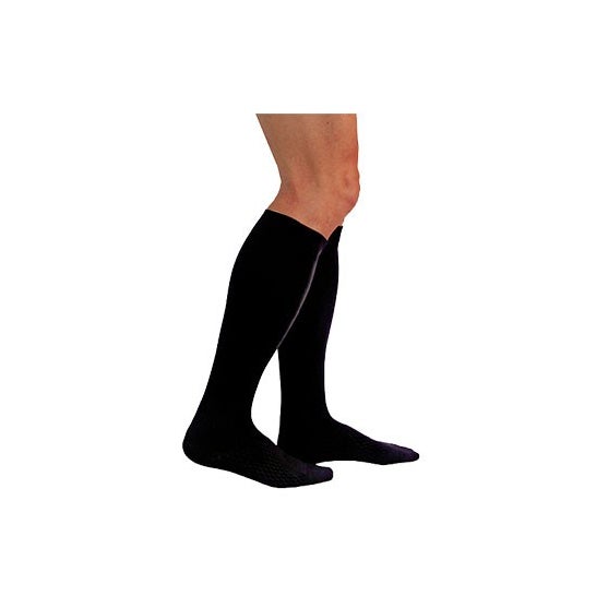 Medilast Silver Edition noir chaussette de compression forte T-XL 1ud 1ud