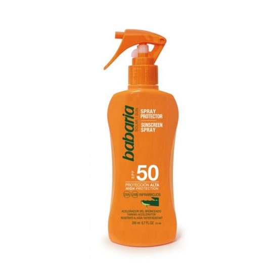 Babaria Aloe Vera Spray Spray Spf50 200ml Vaporizador