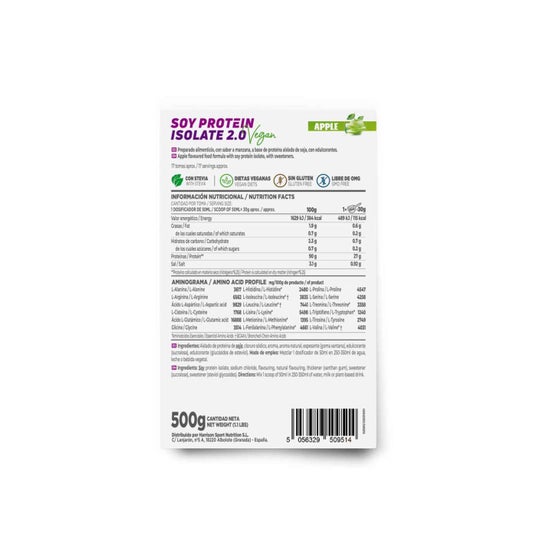 HSN Proteína de Soja Aislada 2.0's Manzana 500g