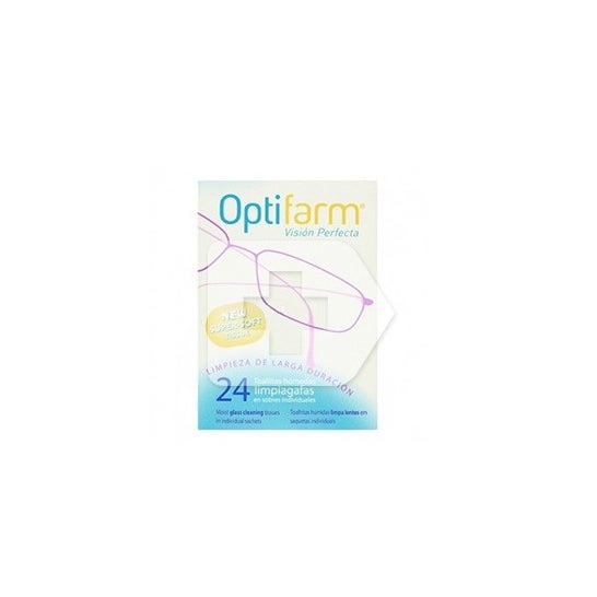 Optifarm™ nettoyeur de lunettes lingettes 24 Unités