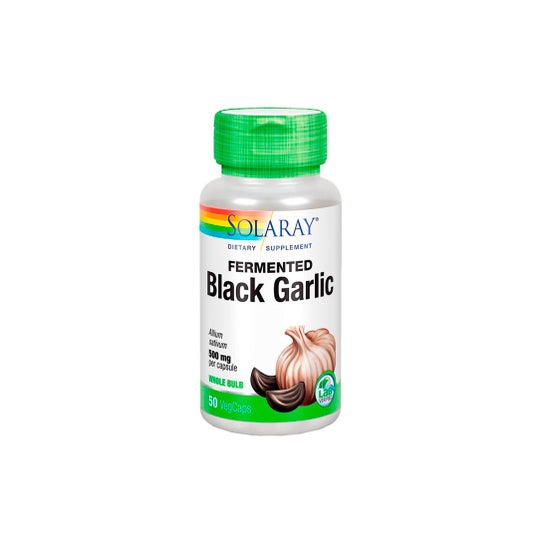Solaray Fermented Black Garlic 500mg 50 Capsules