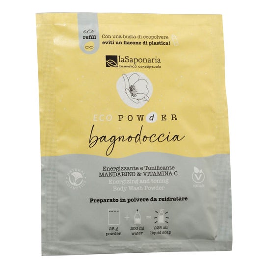La Saponaria EcoPowder Refill Tangerine Vit C Gel Douche 25 g