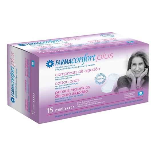 Farmaconfort Plus mini cotton pads 15 pcs