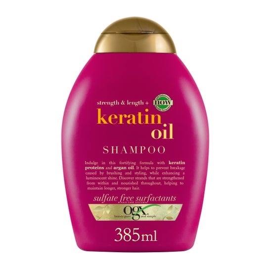 Ogx Shampooing à l'Huile de Kératine de Rose 385ml