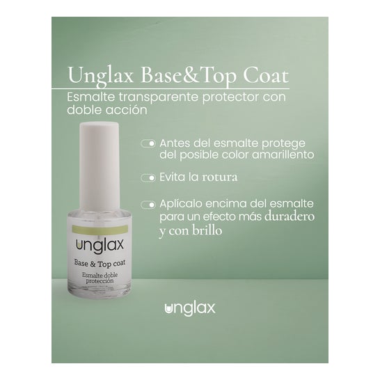 Unglax Base & Top Coat Ongles 10ml