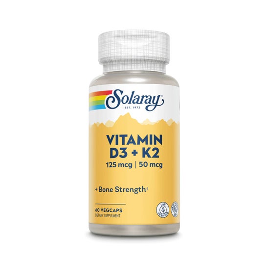 Solaray Vitamine D3 + K2 60 Capsules