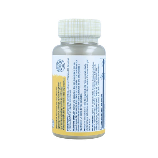 Solaray Vitamine D3 + K2 60 Capsules
