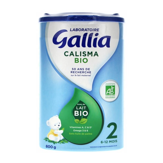 Laboratoire Gallia - Calisma 3 BIO Croissance - Lait Bébé 3ème âge - Lait  Infantile Bio de 10 à 36 mois - en Poudre - Sans Huile de Palme - Lot de