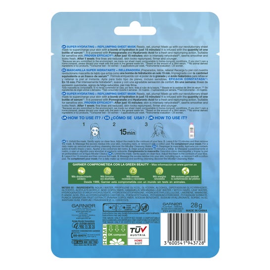Garnier Skinactive Hydrabomb Mask Soin du Visage Revitalisant 32g