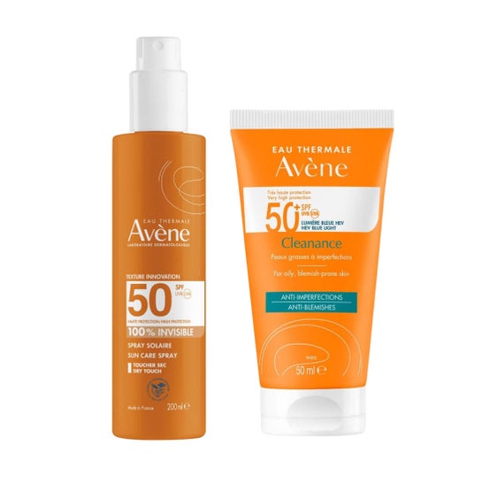 Avène Pack Cleanance SPF50+ 50ml + Spray Invisible SPF50 200ml