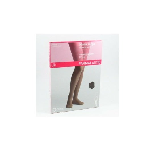 Farmalastic Bas Dentelle Mi-Long (A-F) Compression Normale Cappuccino TXL