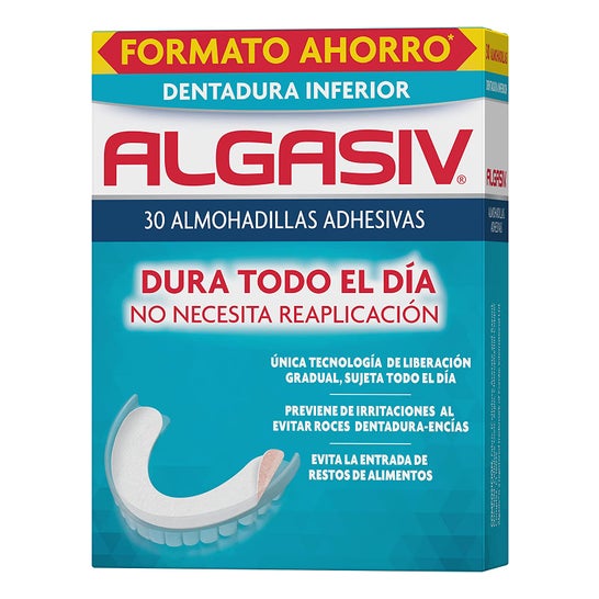 Algasiv Almohadillas Adhesivas Prótesis Inferior 30uds