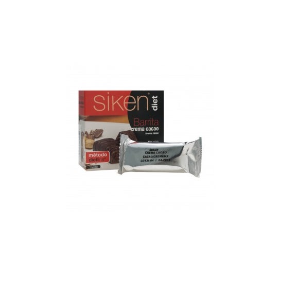 Siken Diet Barres Crème Cacao 5 unités