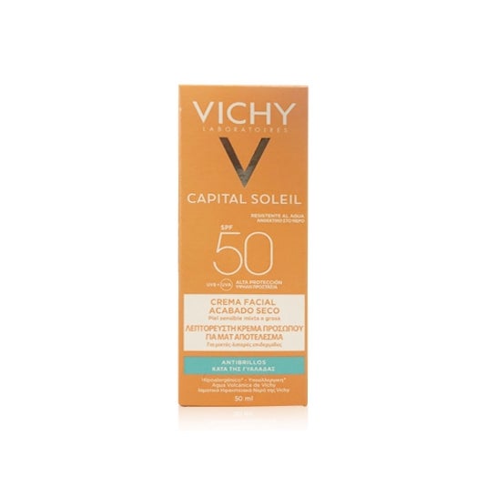 Vichy Capital Soleil Crema Facial Acabado Seco SPF50+ 50ml