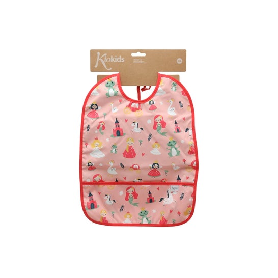 Kiokids Bavoir imperméable rose 36 x 27 cm