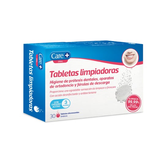 Care +Tablettes de Nettoyage 30 Tablets effervescents