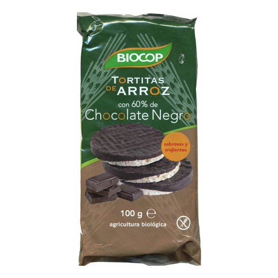 Biocop Tort. Choco Nego C/Azu Rice 100g
