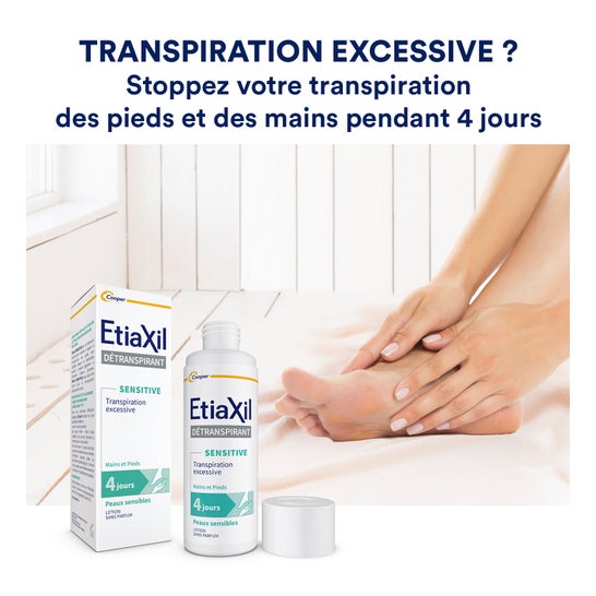 Etiaxil Détranspirant Sensitive Mains Et Pieds Peaux Sensibles 100ml