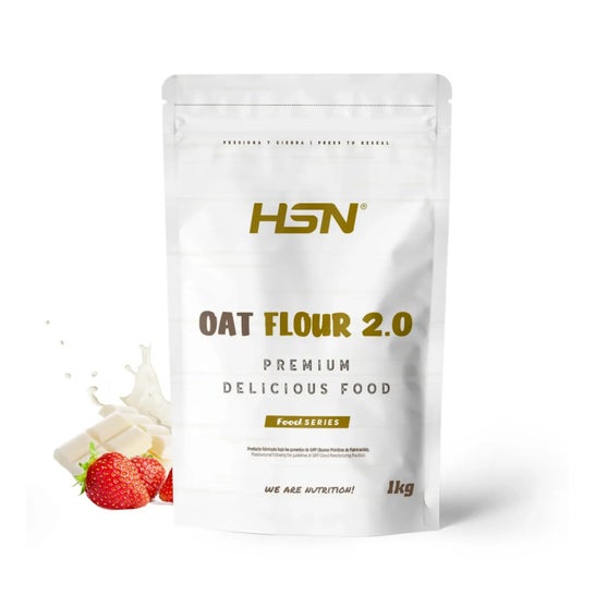 HSN Harina de Avena Instantánea 2.0 Chocolate Blanco y Fresa 1kg