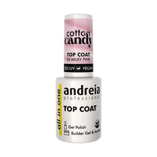 Andreia Professional Top Coat Cotton Candy 02 Milky Pink 10.5ml