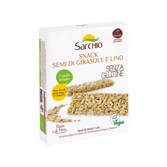 Sarchio Snack Graines de Tournesol et Lin Sans Gluten 80g
