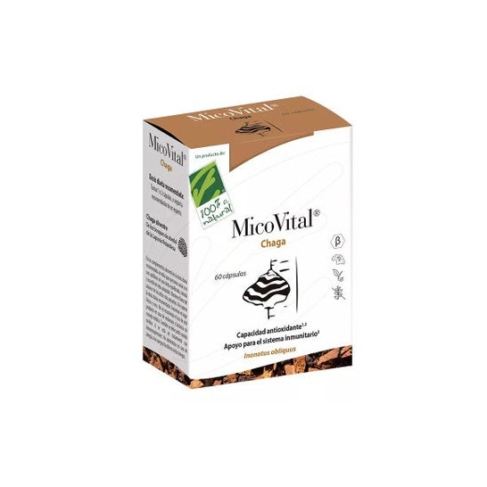 100% Natural Mycovital Chaga 60caps