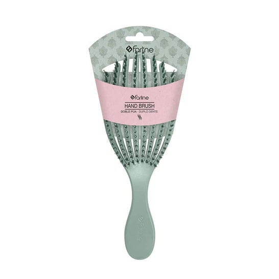 Farline Brosse à double picot verte 1 unité