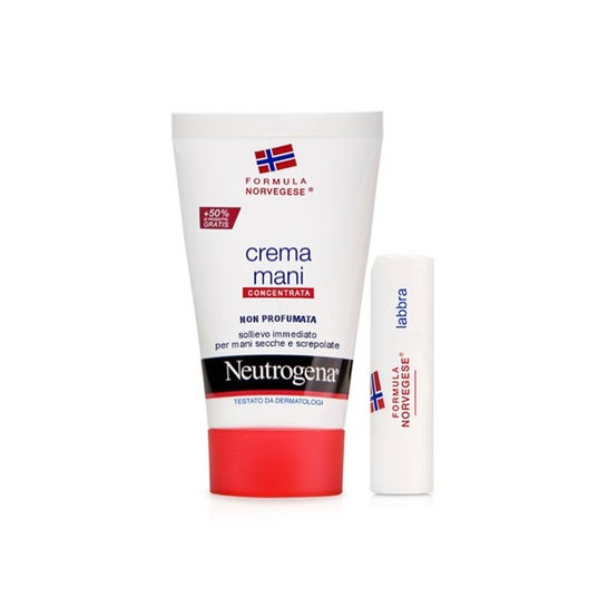 Neutrogena Mains Sans Parfum 75ml + Rouge à Lèvres 4,8g