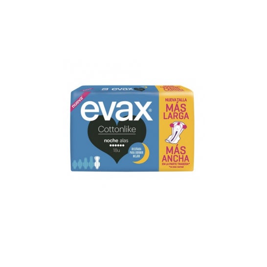 Evax Cottonlike Night Wings Serviettes 18 Unités