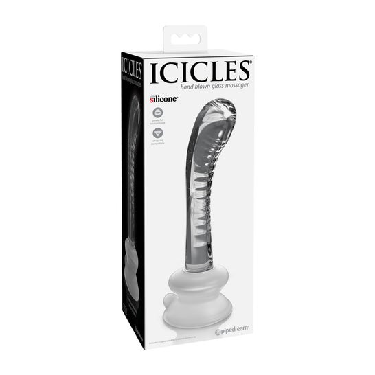 Icicles Number 88 Hand Blown Glass Massager 1ut