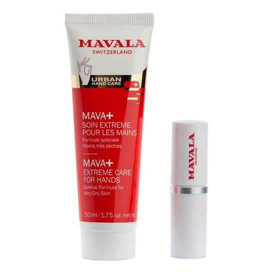 Crème pour les mains + crème réparatrice pour les lèvres Mavala