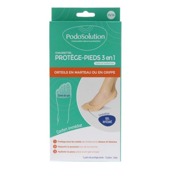 PodoSolution Protège-Pied Orteils pour Chaussure Taille 43/46 1 Paire