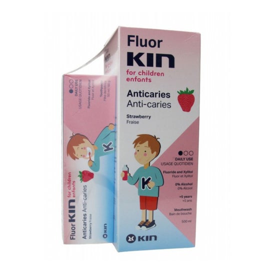 Kin Fluor pour enfants 500ml+Pâte 50ml