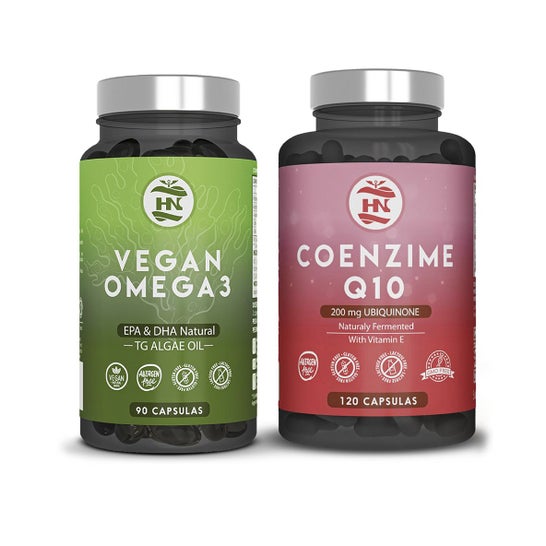 HN Pack Vegan Omega 3 90 caps + Coenzyme Q10 120 caps