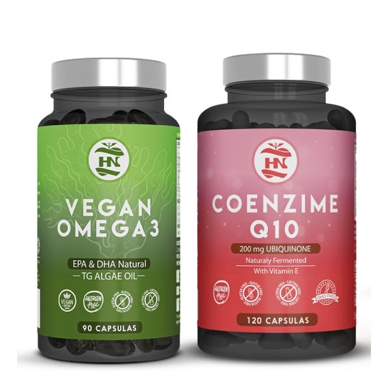 HN Pack Vegan Omega 3 90 caps + Coenzyme Q10 120 caps