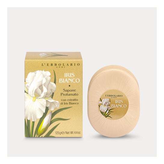L'Erbolario Savon Parfumé Iris Blanc 125 g