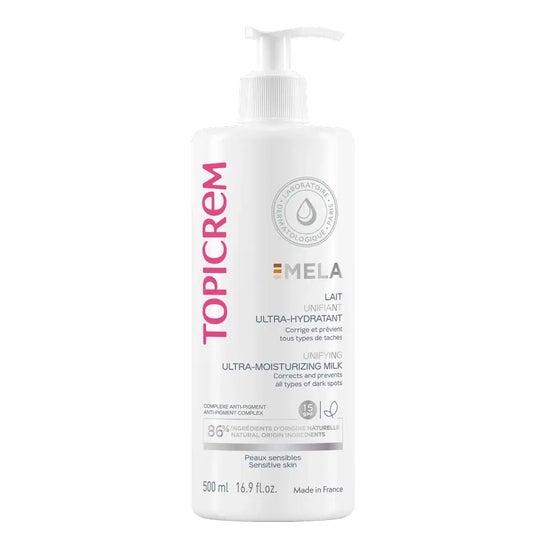 Topicrem Mela Lait Unifiant Ultra-Hydratant SPF15 500ml