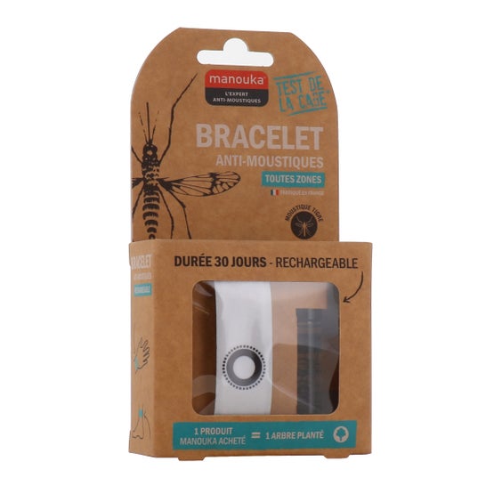 Manouka Bracelet Anti Moustiques Adulte Vegetal 1ut