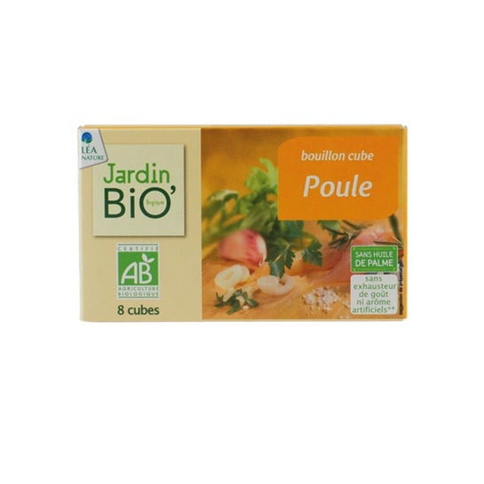 Jardin Bio Soupe Cube Poule Sans Huile Palme Bio 8x10g