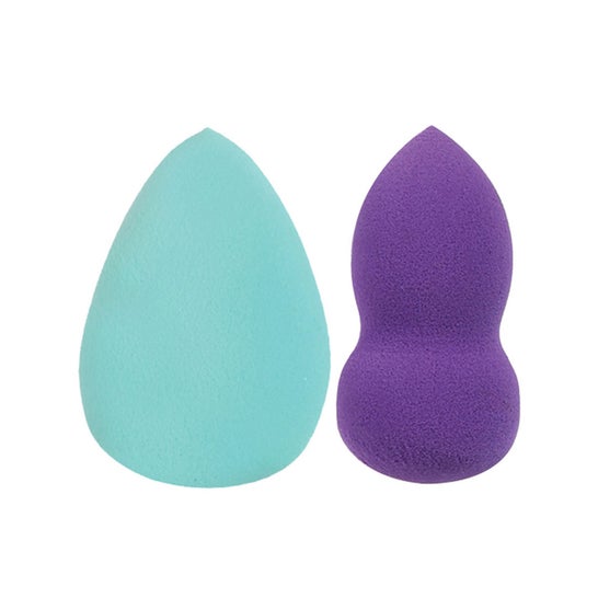 Cala Duo Make-Up Blending Sponges Mint-Purple 2uts