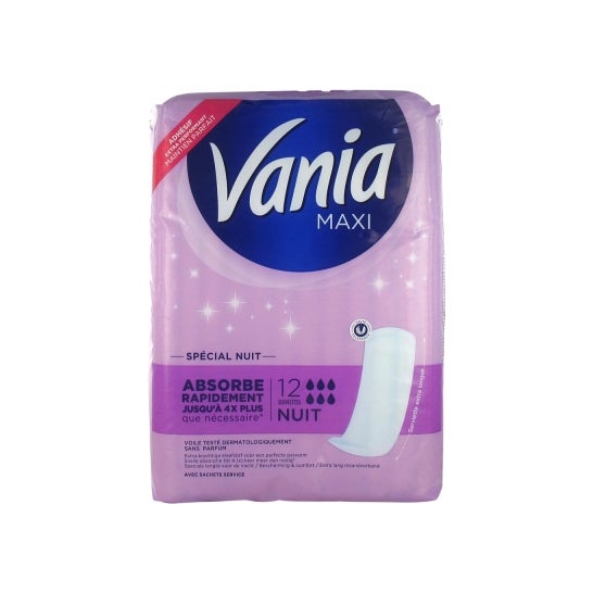 Vania Serviettes Performance Confort Maxi Night 12uts