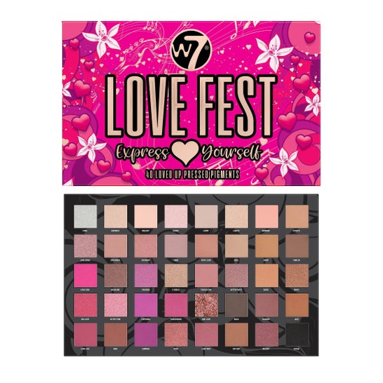 W7 Love Fest Pressed Pigment Palette 36g