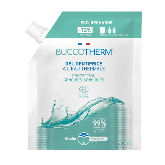 Buccotherm Gel Dentaire Bio Gencives Sensibles Menthe Eco-Recharge 200 ml