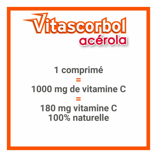 Vitascorbol Acérola 1000 18 Comprimés