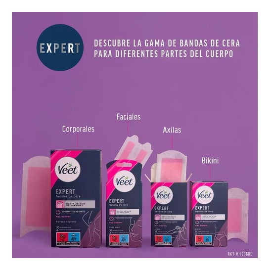 Veet Expert Bandas de Cera Depilatoria Axilas Piel Normal 16uds Veet Expert Bandas de Cera Depilatoria Axilas Piel Normal 16uds