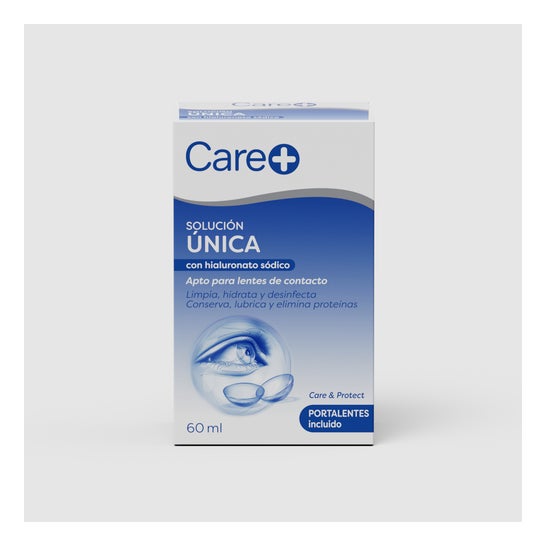 Care+ Solution pour Lentilles avec Hyaluronate de Sodium 60 ml