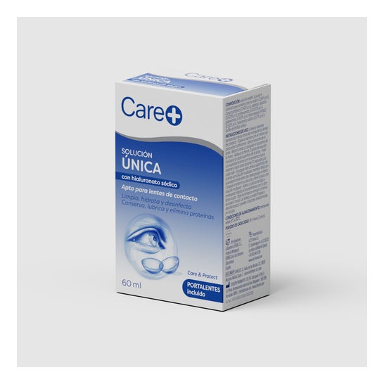 Care+ Solution pour Lentilles avec Hyaluronate de Sodium 60 ml