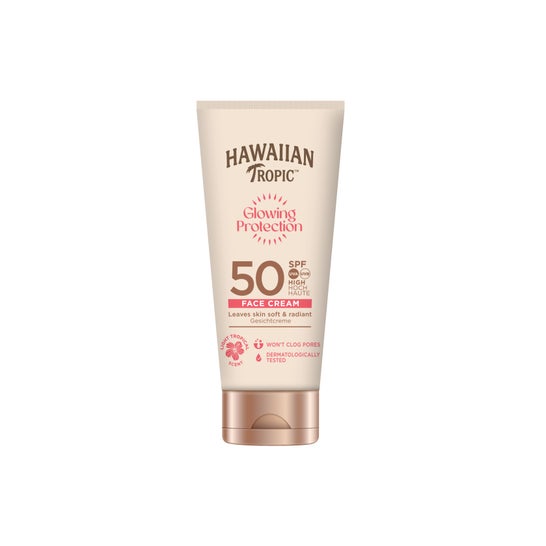 Hawaiian Tropic Lotion Visage Glowing Protection Spf50 50ml