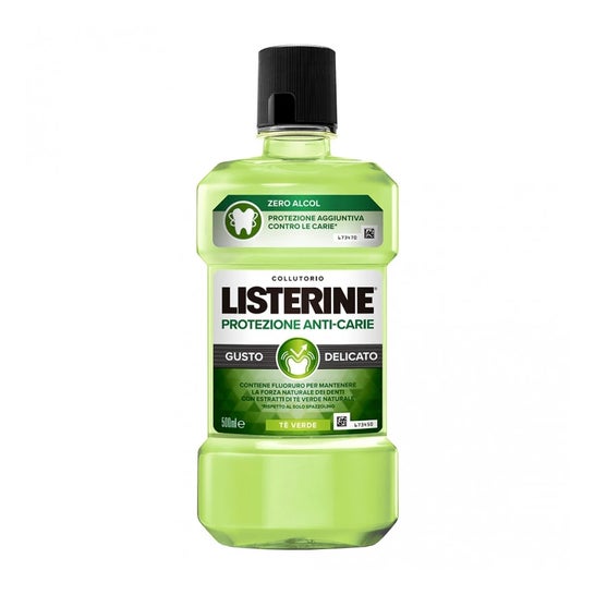 Listerine Bain Bouche Protection Anti-Carie Thé Vert 500ml